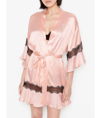 Халат Victoria’s Secret Pink Flounce Robe Lace Robe