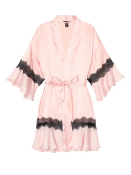 Халат Victoria’s Secret Pink Flounce Robe Lace Robe