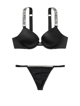 Комплект білизни Victoria's Secret Very Sexy Embellished Strap Push-up Bra set❤️