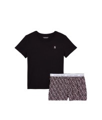 Пижама Tee-jama Cotton Short PJ Set VS Diamond Monogram
