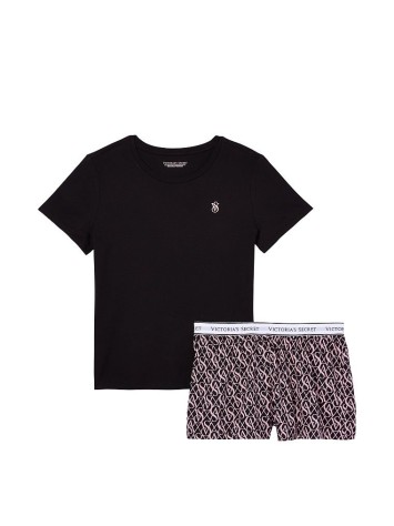 Піжама Tee-jama Cotton Short PJ Set VS Diamond Monogram