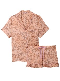 Піжама Modern Leopard Satin Short PJ Set