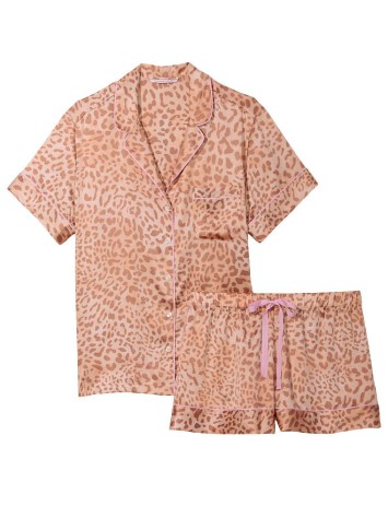 Піжама Modern Leopard Satin Short PJ Set
