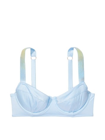 Купальник Wicked Bikini Top Shine Strap Purity Blue