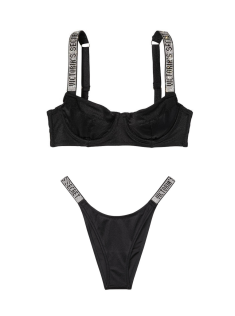 Купальник Wicked Bikini Top Shine Strap Black SWIM