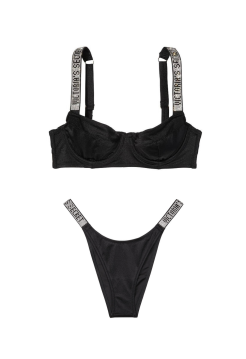 Купальник Wicked Bikini Top Shine Strap Black SWIM