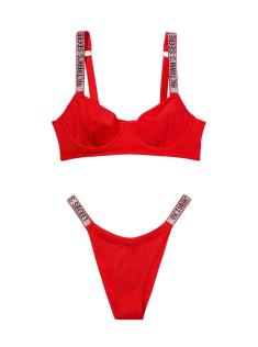 Купальник Wicked Bikini Top Shine Strap Lipstick SWIM