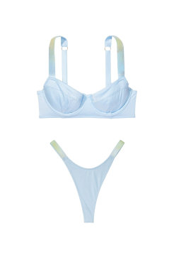 Купальник Wicked Bikini Top Shine Strap Purity Blue