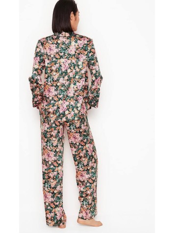 Піжама Victoria's Secret Satin Long PJ Set Floral print