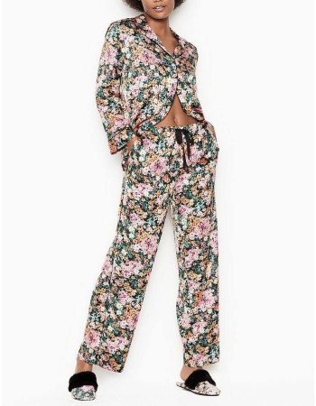 Пижама Victoria’s Secret Satin Long PJ Set Floral print