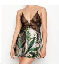 Пеньюар Victoria's Secret Very Sexy Lace Slip dress Palm print