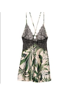 Пеньюар Victoria's Secret Very Sexy Lace Slip dress Palm print