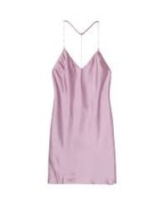 Пеньюар Victoria's Secret Satin Slip Crystal Dress Gold Pink