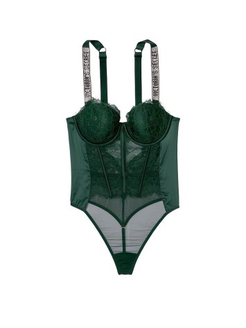 Боді Victoria's Secret Lightly-Lined Logo Shine Strap Teddy