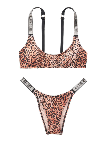 Купальник VS Shine Strap Leopard Tulum Scoop