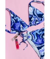 Купальник Victoria's Secret Blue High waist Cheeky bottom