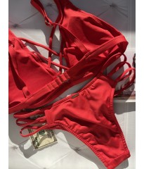 Купальник Victoria's Secret Red Strappy Cheeky