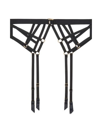 Пояс Victoria's Secret Black Strappy Ring Garter belt