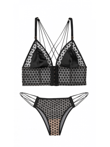 Комплект білизни Victoria's Secret Very Sexy Black Embroidered Bra set