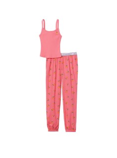 Піжама Cotton Tank Jogger Pajama Set Lemon print Victoria's Secret