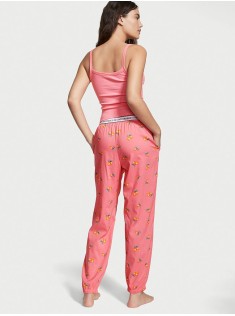 Піжама Cotton Tank Jogger Pajama Set Lemon print Victoria's Secret