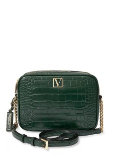 Сумка The Victoria Top Zip crossbody Green Croc