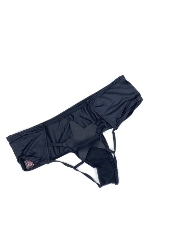 Трусики чіки Very Sexy Strappy Black Star Back Cheeky Panty