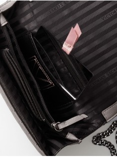 Сумка The Victoria Medium Shoulder Silver Bag