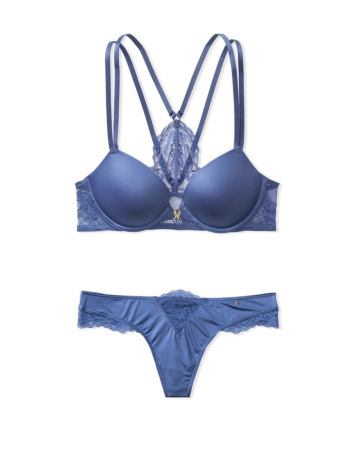 Комплект білизни Victoria's Secret Very Sexy Push-up Blue Lace Bra set