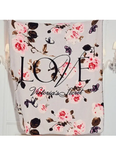 Плед Plush Fleece Blanket LOVE print