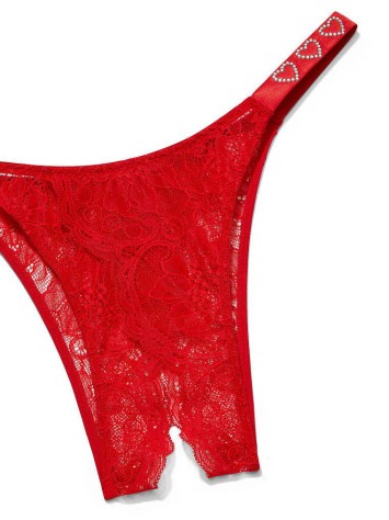Трусики Very Sexy Ouvert Brazilian panty Lipstick❤️