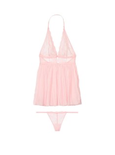 Пеньюар Very Sexy Lace Babydoll Light Pink Lace Plunge Slip