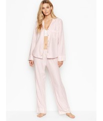 ФЛАНЕЛЕВАЯ ПИЖАМКА VICTORIA'S SECRET - pink stripes