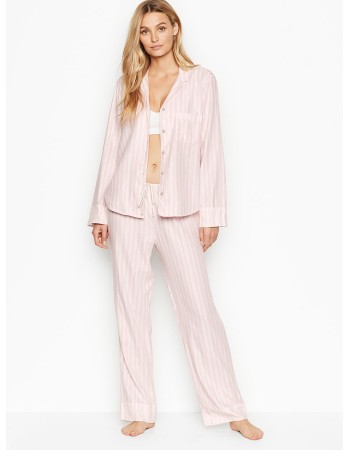 ФЛАНЕЛЕВАЯ ПИЖАМКА VICTORIA'S SECRET - pink stripes
