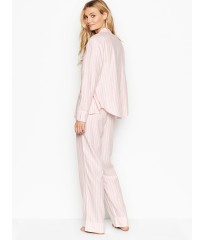 ФЛАНЕЛЕВАЯ ПИЖАМКА VICTORIA'S SECRET - pink stripes