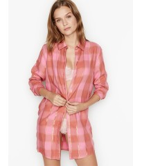 ПИЖАМА VICTORIA'S SECRET - НОЧНАЯ РУБАШКА В КЛЕТКУ