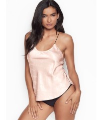 Сатиновые пижама Victoria’s Secret Satin PJ SET MAUVE CHALK