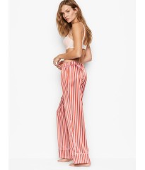 Пижама в полоску Victoria’s Secret The Satin PJ Set Long Apricot Blossom Stripe