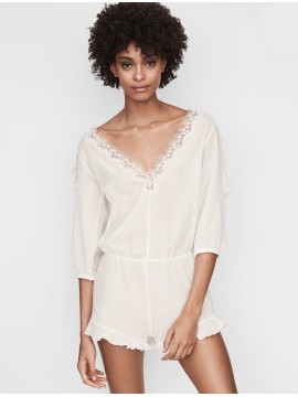 Пижама ромпер Victoria’s Secret White