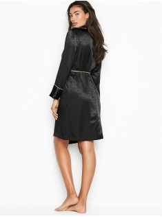Халат Victoria Secret Satin Black Long