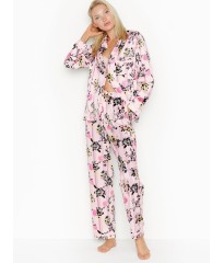 Сатинова піжама Victoria's Secret The Satin PJ Set Flowers