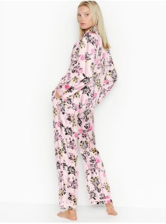 Сатинова піжама Victoria's Secret The Satin PJ Set Flowers