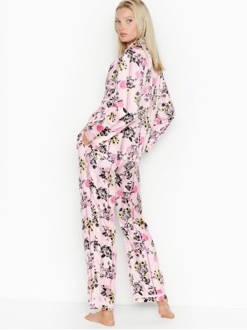 Сатинова піжама Victoria's Secret The Satin PJ Set Flowers
