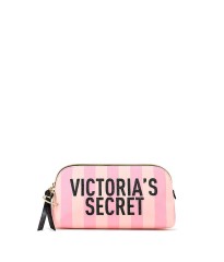 СРЕДНЯЯ КОСМЕТИЧКА SIGNATURE STRIPE BEAUTY BAG - ВИКТОРИЯ СИКРЕТ