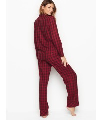 Фланелева піжама Victoria's Secret The Flannel PJ Set Red Shadow Plaid