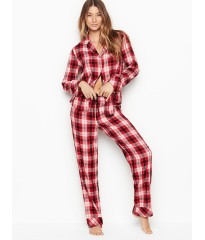 Фланелевая пижама Victoria’s Secret Red Checked Plaid The Flannel PJ