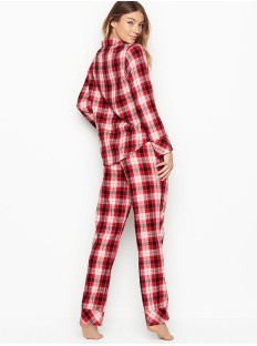 Фланелева піжама Victoria's Secret Red Checked Plaid The Flannel PJ