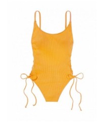 Купальник монокини Victoria’s Secret PINK One-PieceRibbed GOLD GLOW