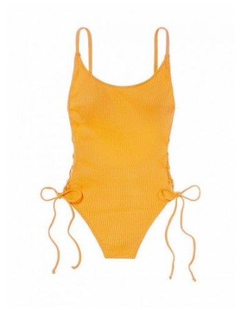 Купальник монокини Victoria’s Secret PINK One-PieceRibbed GOLD GLOW