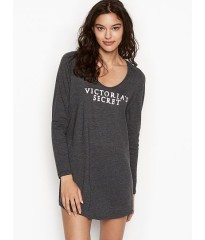 Ночная рубашка Victoria’s Secret SCOOPNECK BLACK Long Sleeve